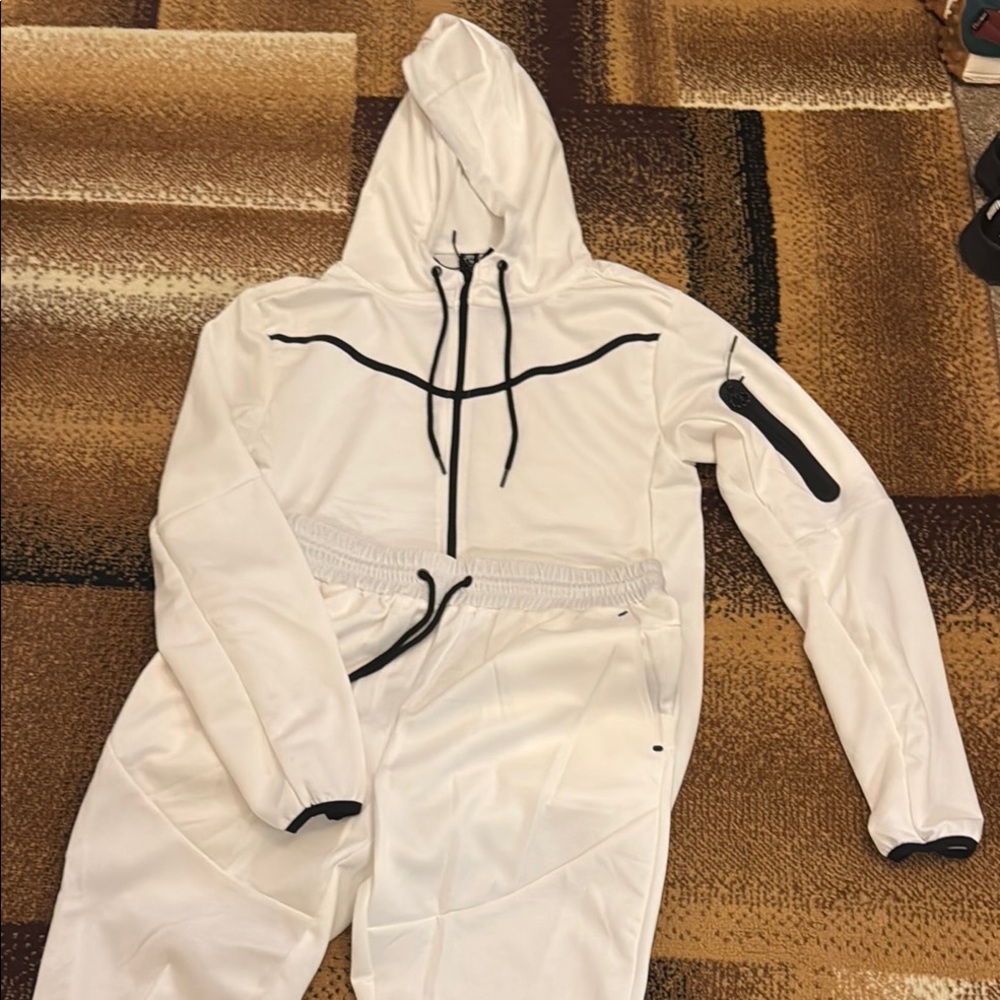 White Hooded Jumpsuit